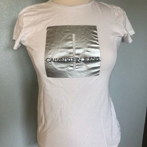CALVIN KLIEN white tee